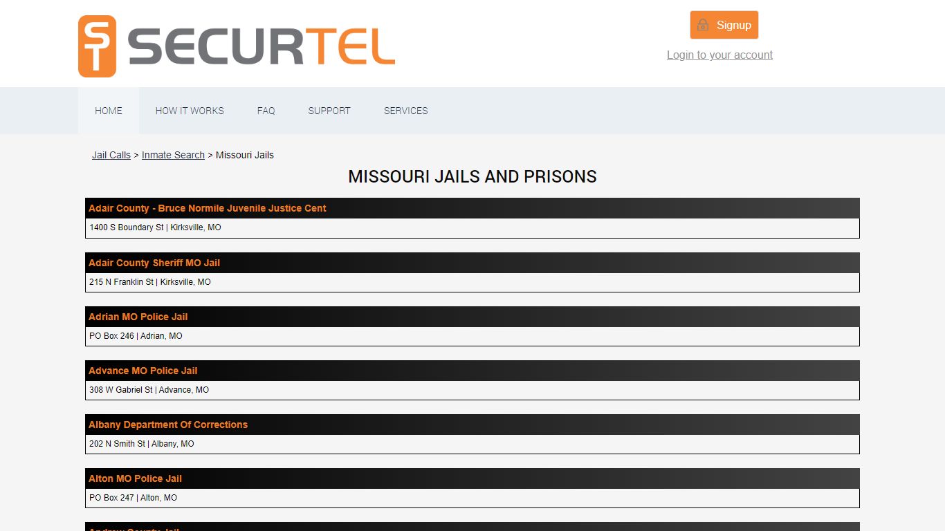Missouri Prisoner Locator | Missouri Inmate Search - SecurTel